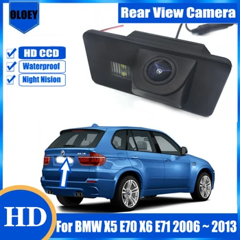HD камера заднего вида Для BMW X5 E70 X6 E71 2006 ~ 2009 2010 2011 2012 2013 Ночного Видения Водонепроницаемая Резервная Парковочная Камера Заднего Вида