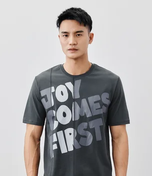 W4292- летняя новая мужская футболка с коротким рукавом и принтом
